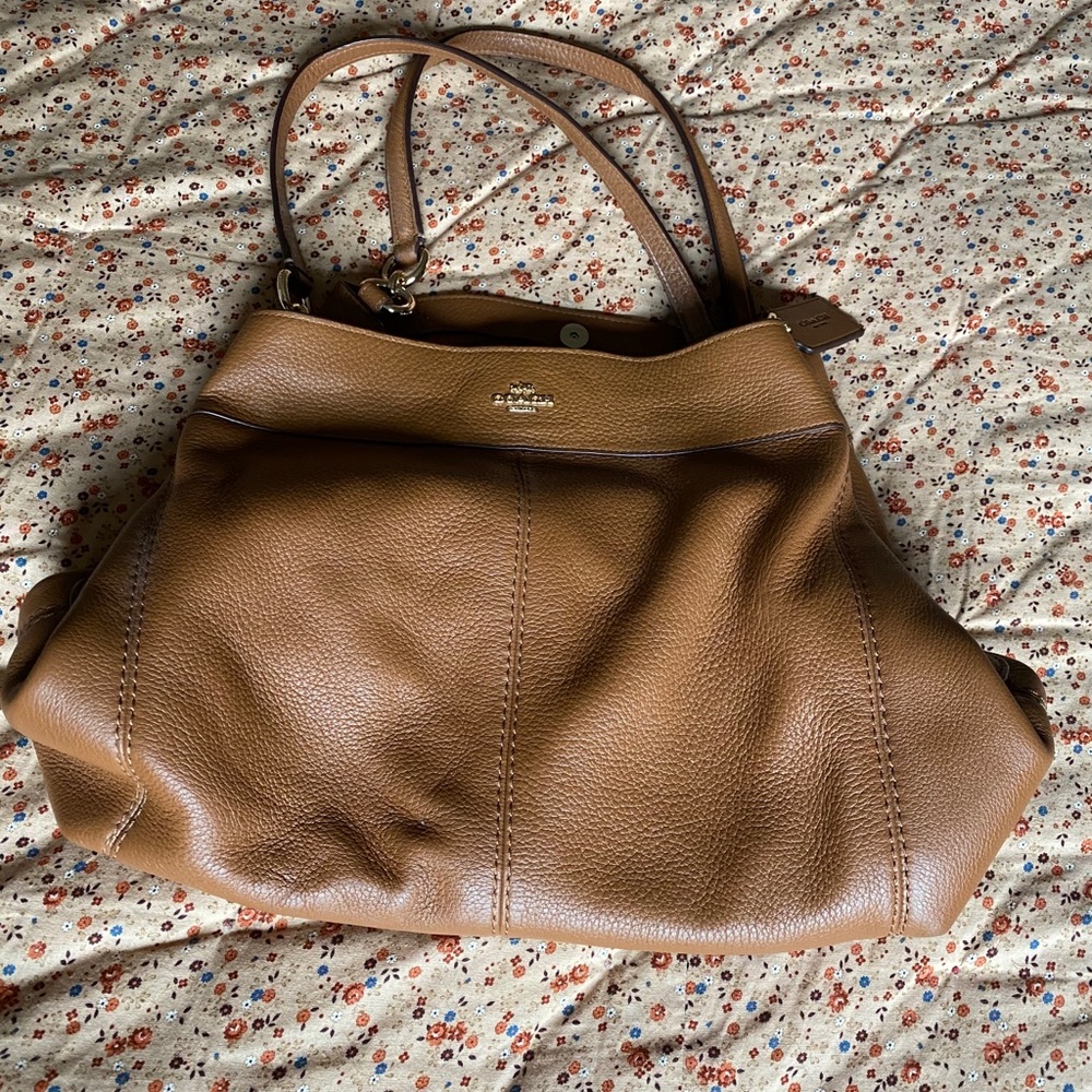 Coach triple pocket shoulder bag